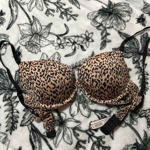 Victoria's Secret Leopard Print Bra 34D